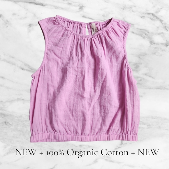 Pact Tops - Pact Organics | Coastal Double Gauze Bubble Hem Top
